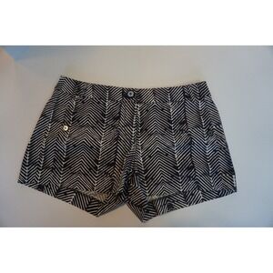 Tory Burch Navy White Chevron Herringbone Shorts Style 13101203 Size 4